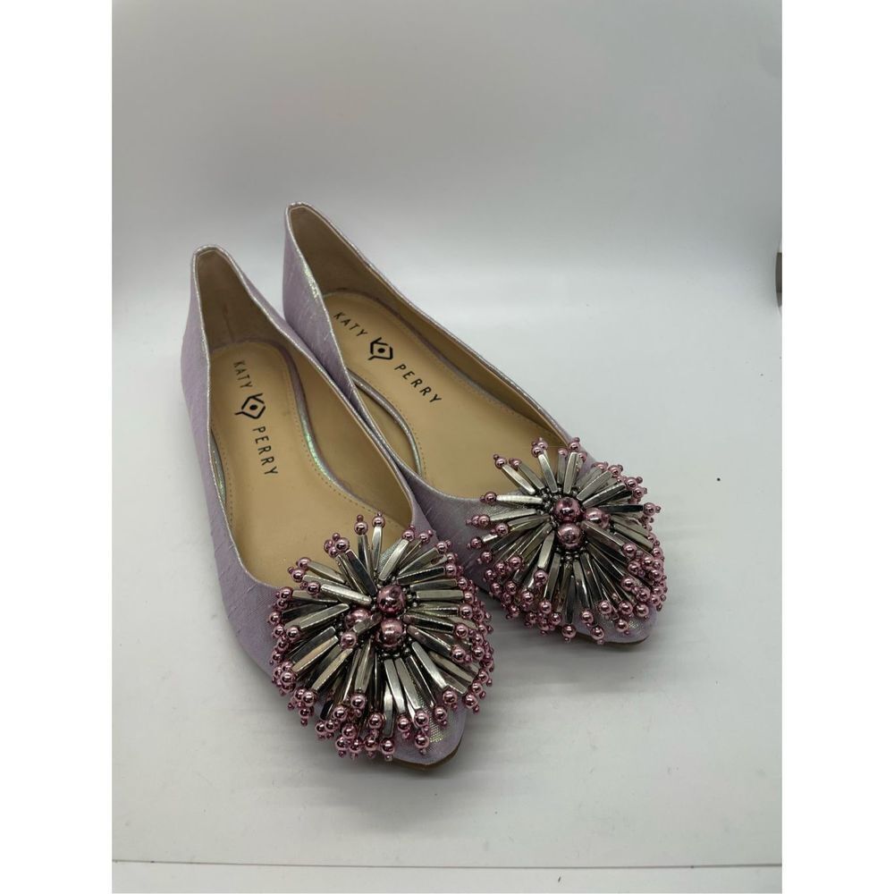 Katy Perry Women’s The Rayann Ballet Flats Size 7 Sparkle Flower Blush